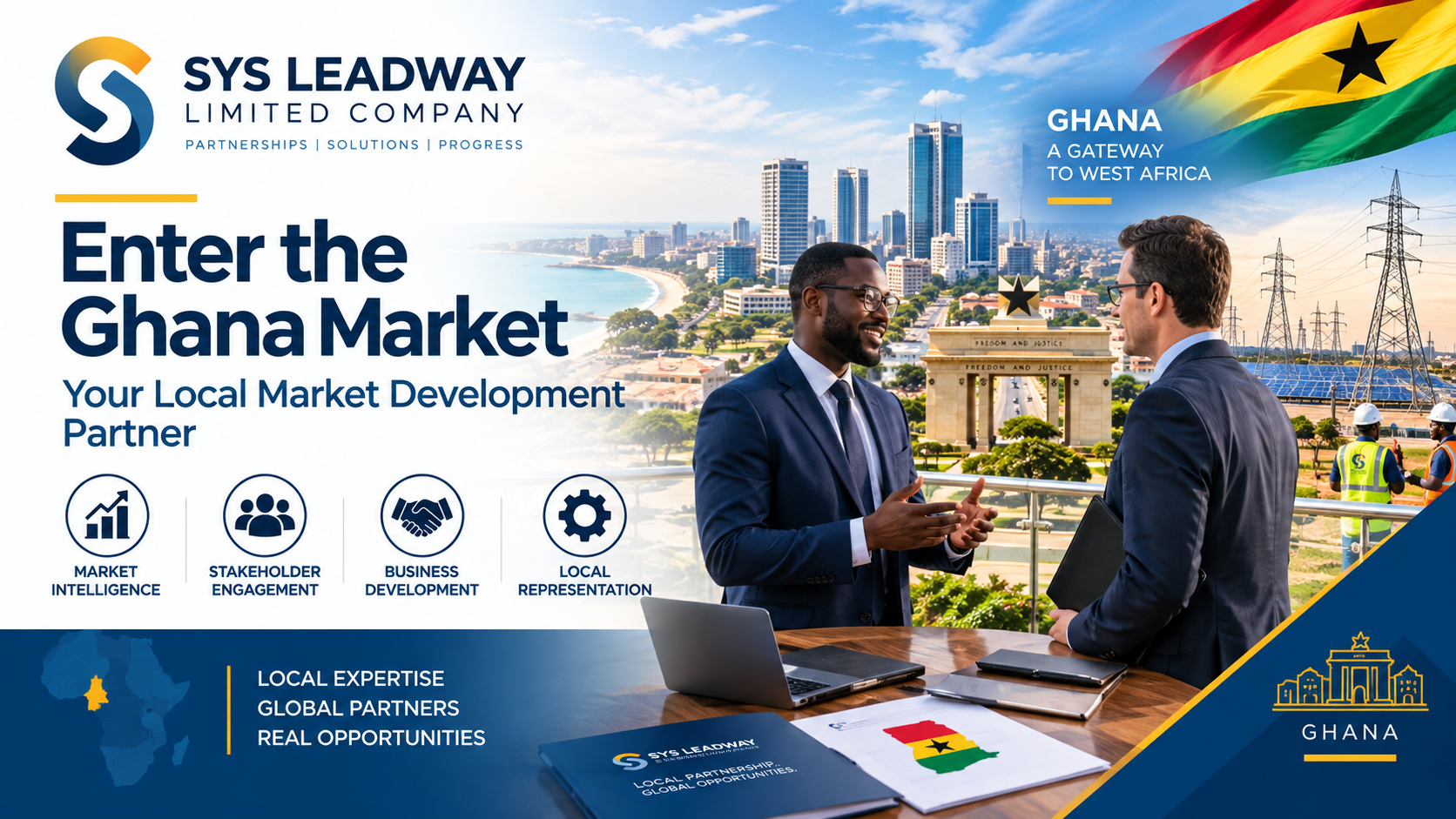 SYS Leadway market development and business entry support for international companies entering Ghana