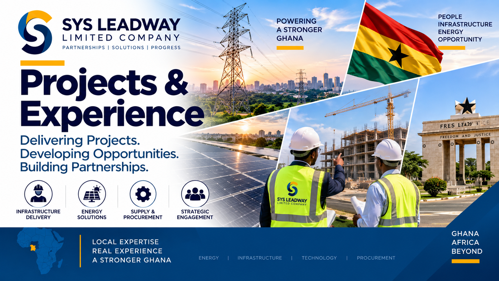 SYS Leadway projects and experience across energy, infrastructure, procurement and strategic engagement in Ghana